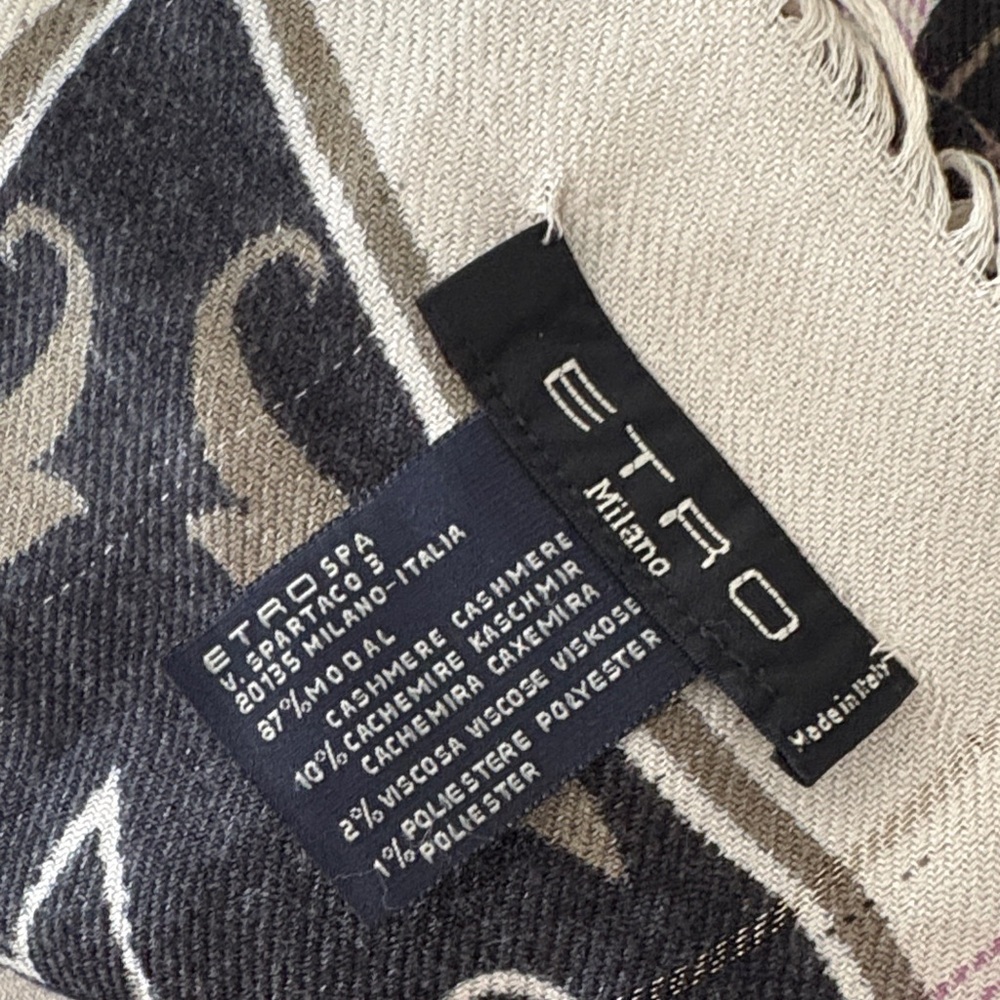 Etro Multicolor Patterned Scarf - Picture 4 of 4